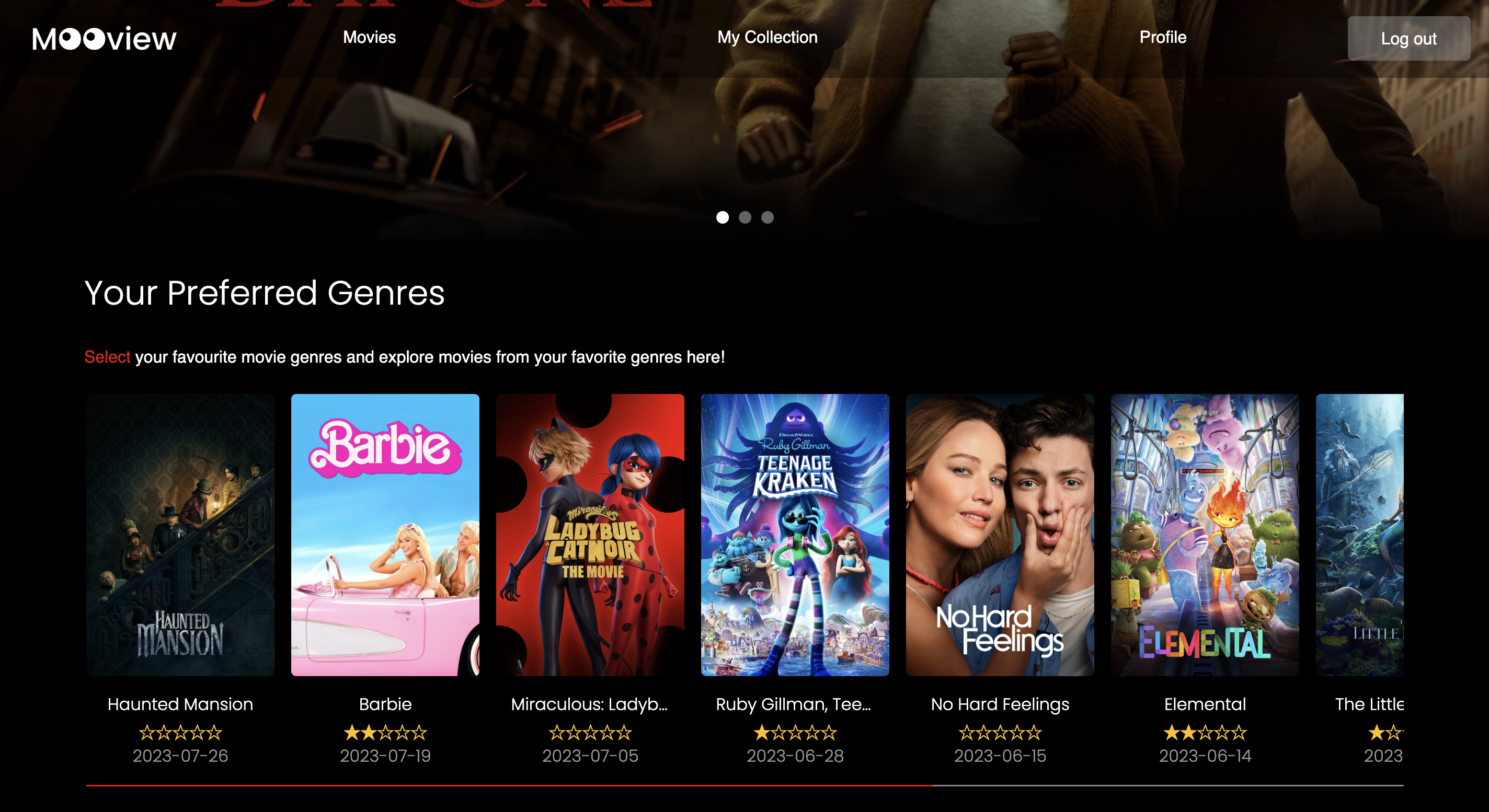 Homepage for members