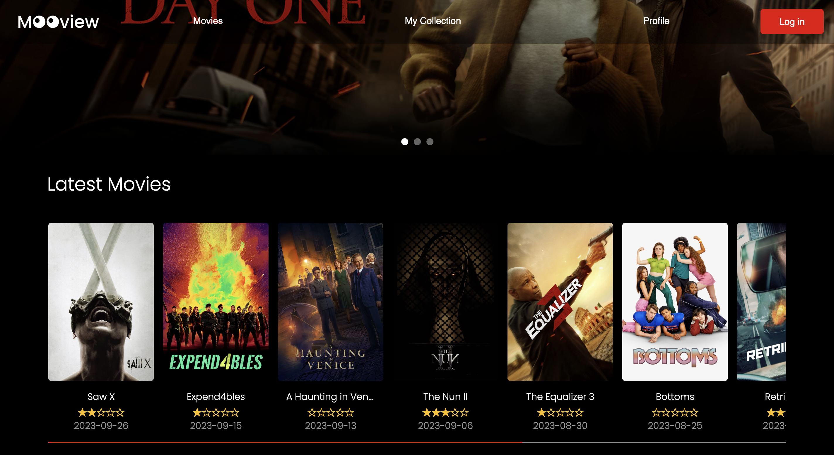 Homepage for visitors