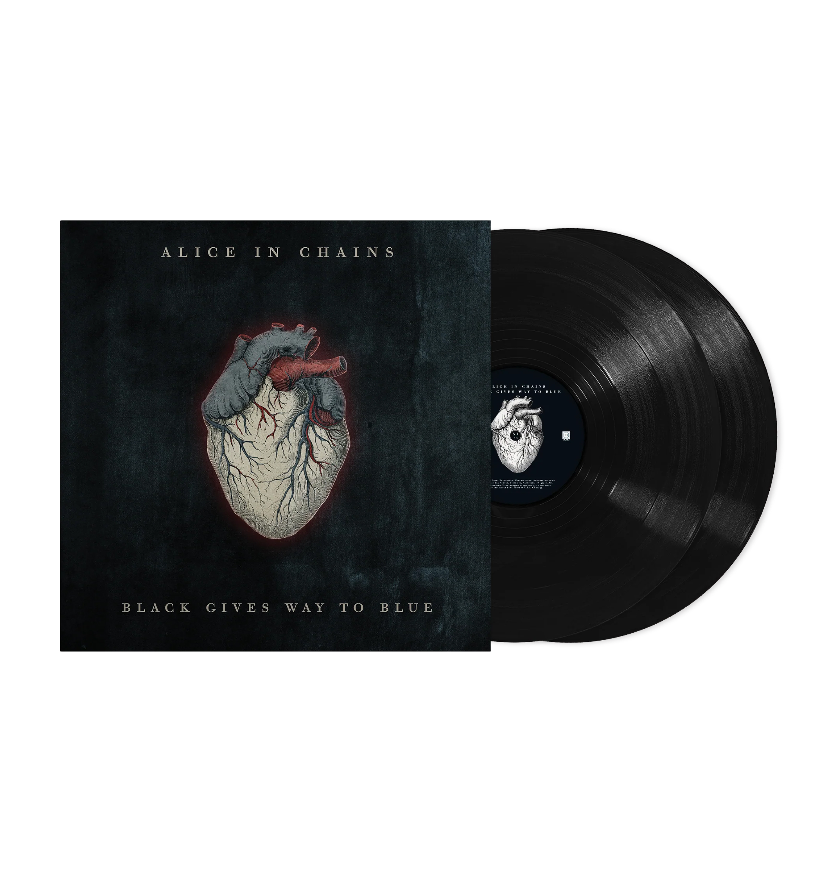 Alice In Chains' Black Gives Way to Blue vinyl album